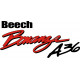 Beechcraft Bonanza A36 Aircraft Logo,Script