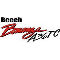 Beechcraft Bonanza A36TC Aircraft Logo,Script
