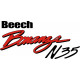 Beechcraft Bonanza N35 Aircraft Logo,Script