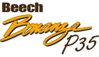 Beechcraft Bonanza P35 Aircraft Logo Decals