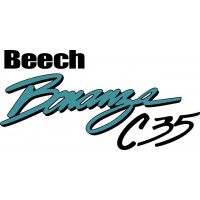 Beechcraft Bonanza C35 Aircraft Lettering Logo