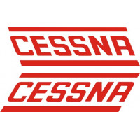 Cessna Aircraft Logo Decal Script