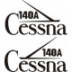 Cessna 140A Aircraft Logo Decal