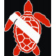 Turtle Scuba Diving Logo