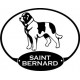 Saint Bernard Dog Decal Window/Car
