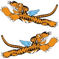 Flying Tiger Vinyl Decal Stickers