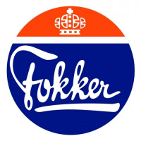 Fokker 4 3/4 Diameter Aircraft Logo