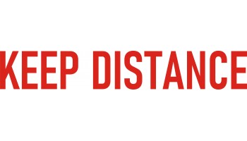 Keep Distance Car, Truck Warning Signs Decals