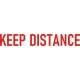 Keep Distance Car, Truck Warning Signs Decals