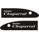 Mooney Chaparral Aircraft Placards Logo