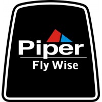 Piper Fly Wise Aircraft Yoke Logo Decals