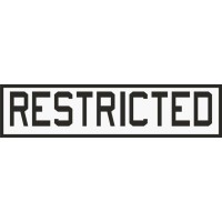 Restricted Aircraft Placard Truck Decals