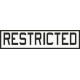 Restricted Aircraft Placard Truck Decals