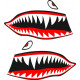 Shark Mouth Teeth Sticker Fishing Boat, Canoe Decals