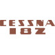 Cessna 182 Skylane Aircraft Logo Decal