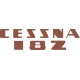 Cessna 182 Skylane Aircraft Logo Decal