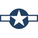 United States Aircraft Insignia Decal 1943 to 1947