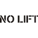 No Lift Aircraft Warning Placards Logo