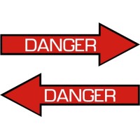 Danger Aircraft Warning Placard Logo