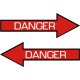 Danger Aircraft Warning Placard Logo